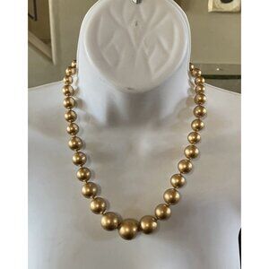 Vintage Carolee Graduated Gold Ball Necklace Extender Original Tag
